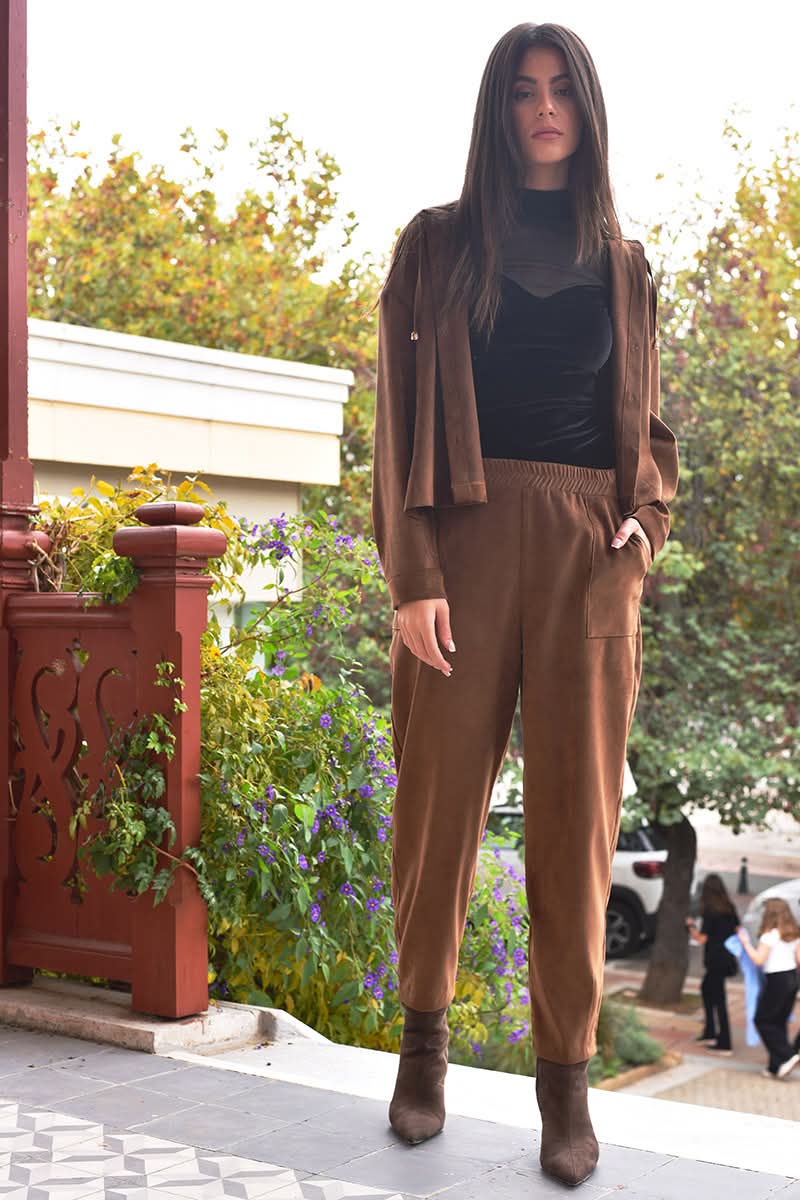 Παντελόνι suede