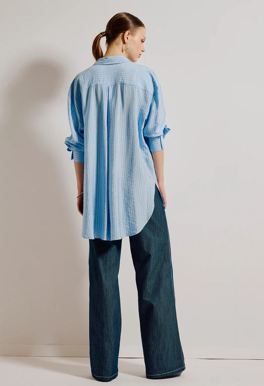 Ριγέ πουκάμισο oversize