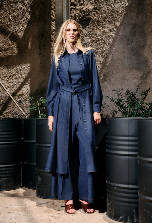 ΜΑΚΡΥ ΦΟΡΕΜΑ ΤΥΠΟΥ ΤΖΙΝ ΜΕ ΖΩΝΗ