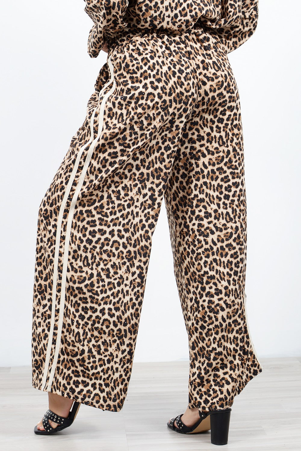 Παντελόνα Animal Print με Στρας