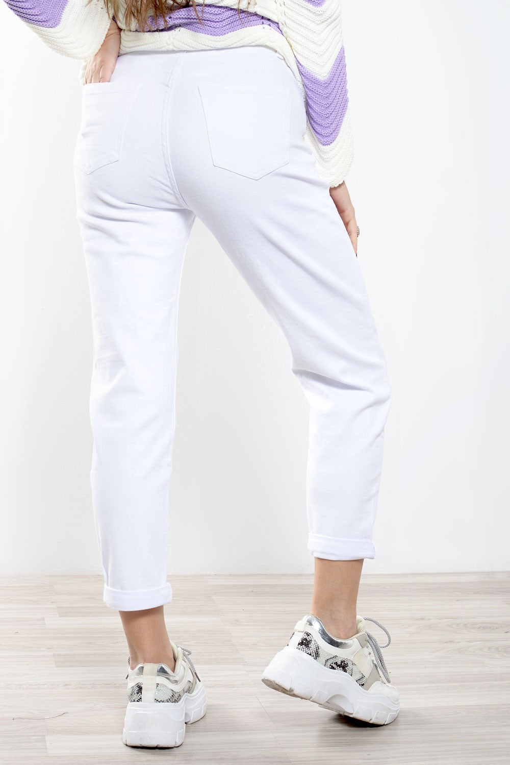 Τζιν Παντελόνι Mom Fit