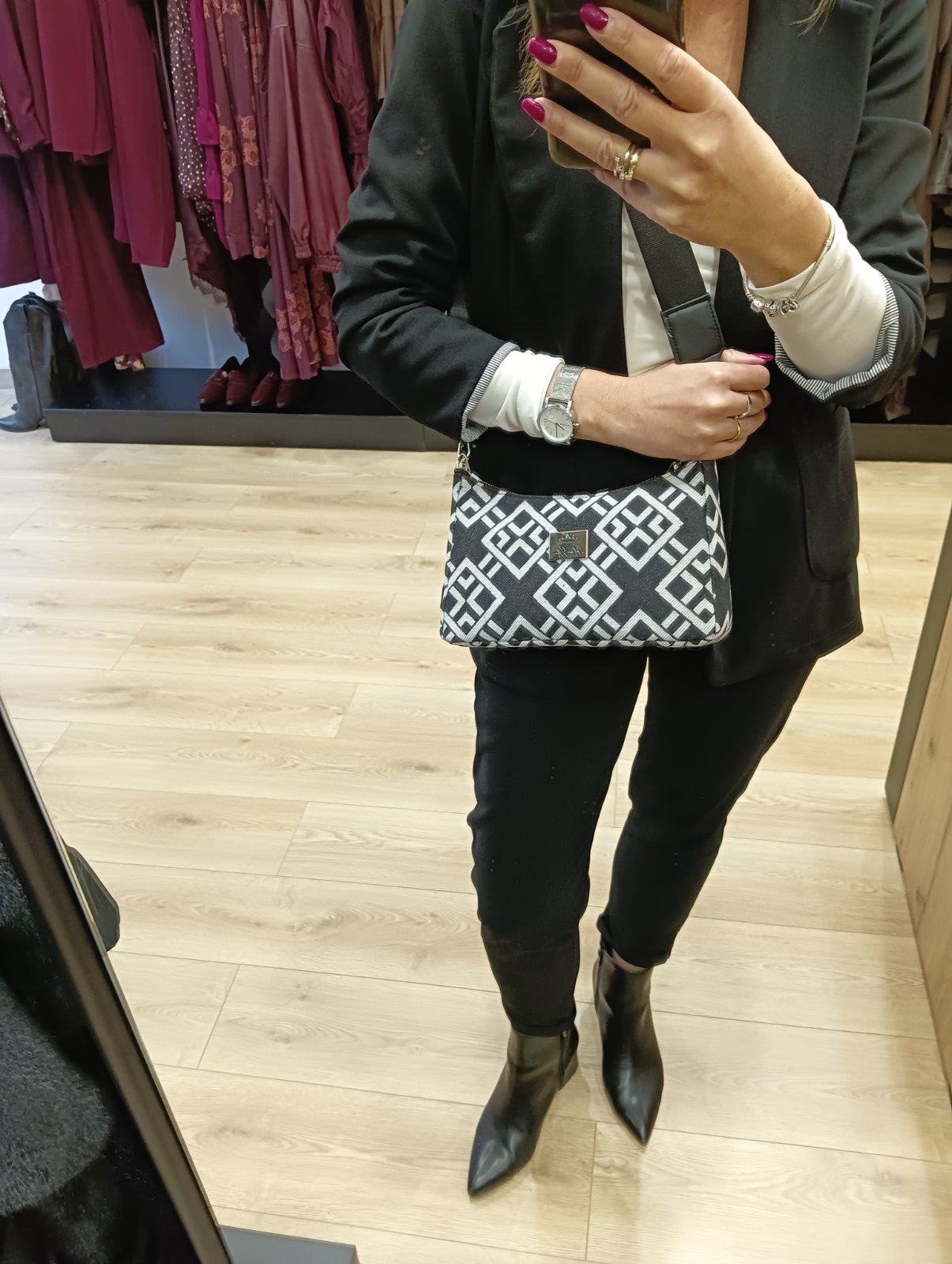 Τσάντα ώμου Phaistos Black