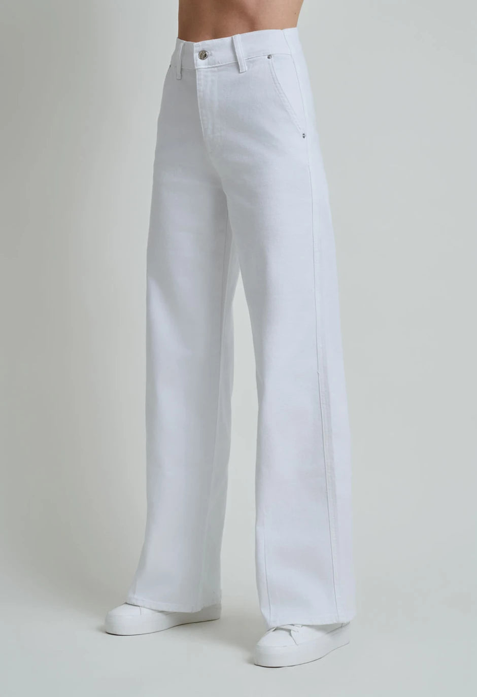 Λευκό Τζιν Παντελόνι Wide Leg Desiree – Ψηλόμεσο Γυναικείο Τζιν