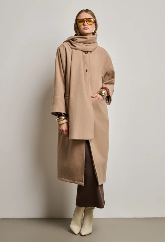 ΜΑΚΡΥ OVERSIZED ΠΑΛΤΟ ΜΕ ΚΑΣΚΟΛ