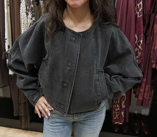 Μπουφάν Denim μαύρο