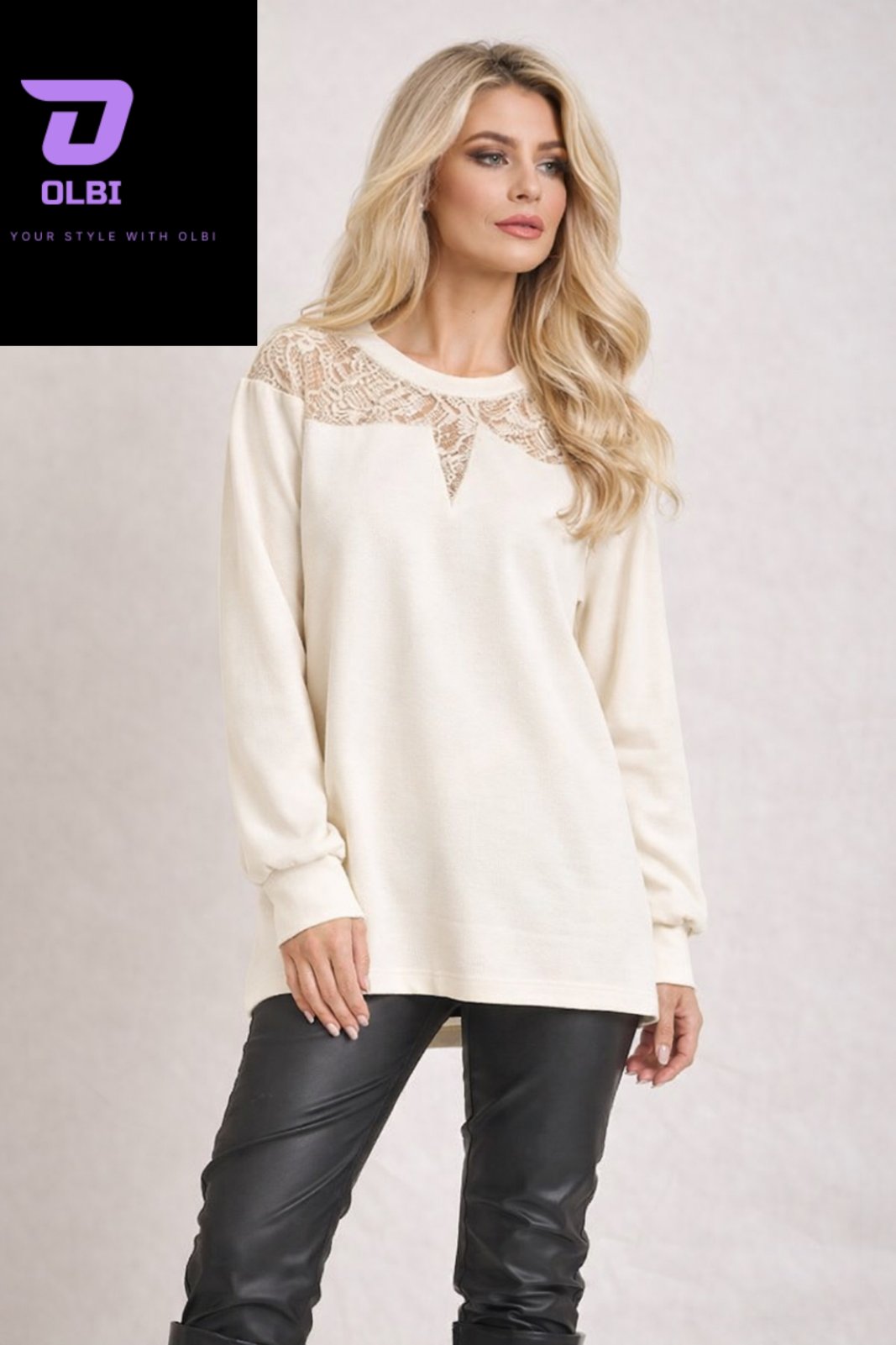 Μπλούζα με δαντέλα