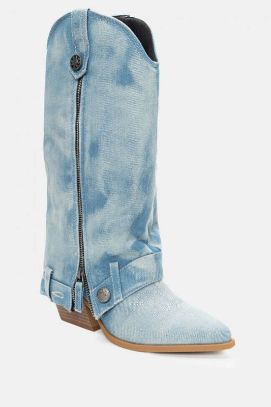 Μπότες Cowboy τζιν