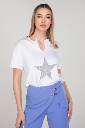 Μπλούζα κομτομάνικη