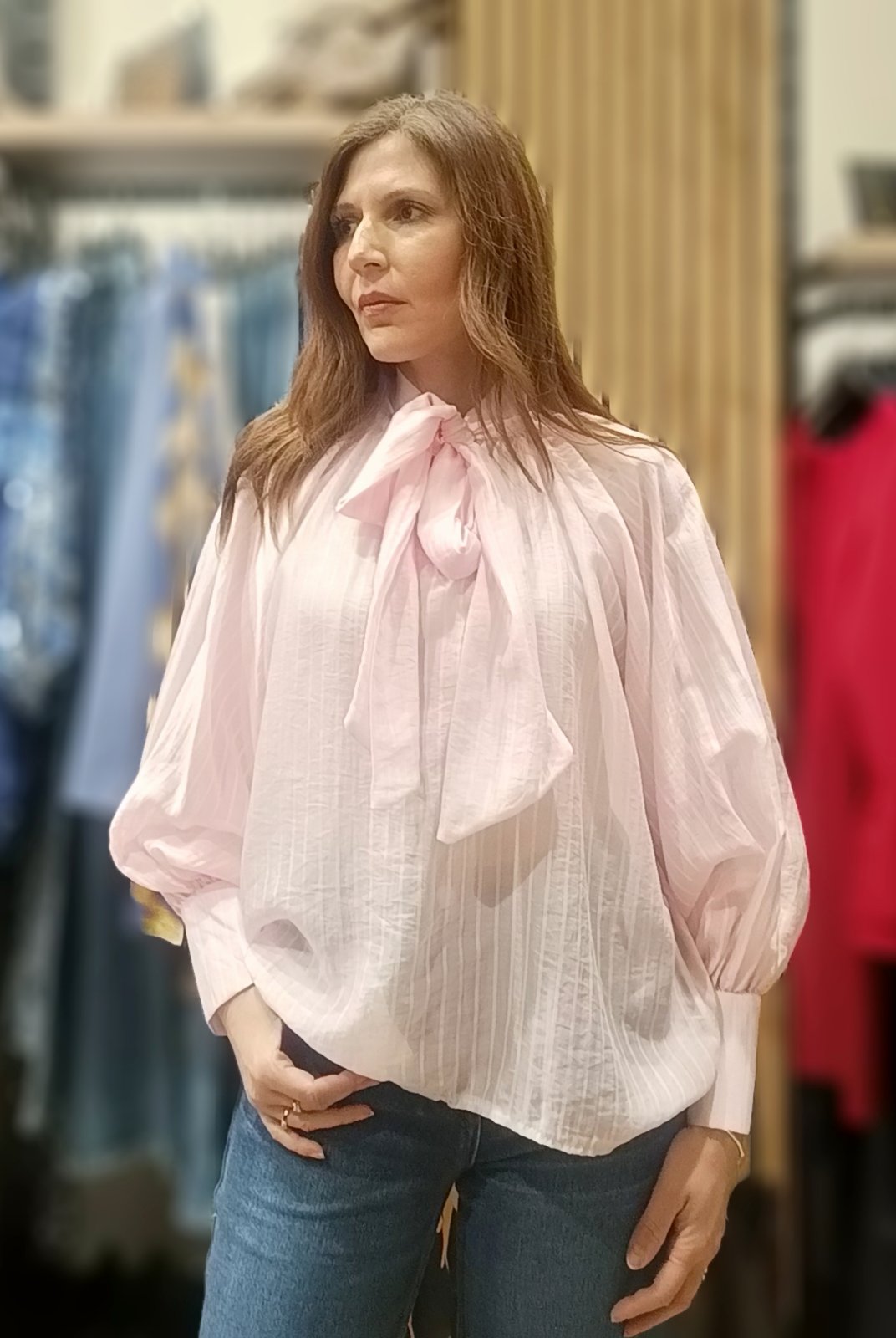 Μπλούζα με φιόγκο