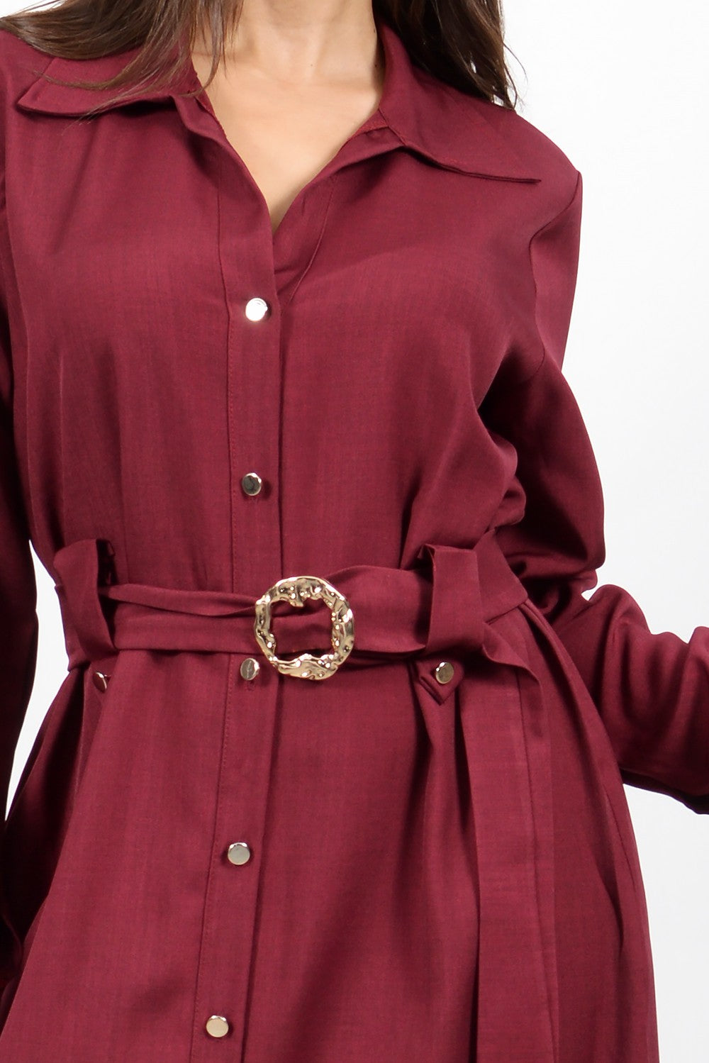 Φόρεμα Σεμιζιέ Μπορντό