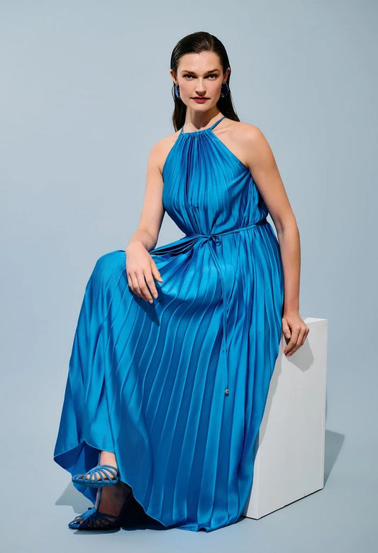Φόρεμα σατέν πλισέ