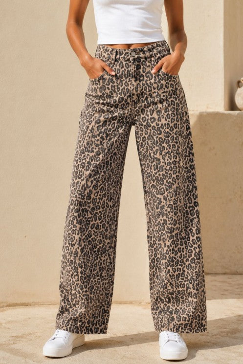 Λεοπάρ Τζίν Wide Leg