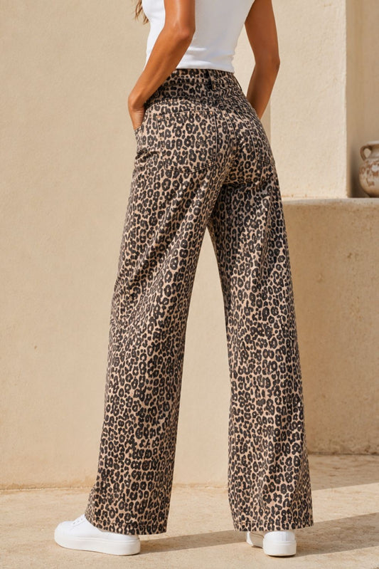 Λεοπάρ Τζίν Wide Leg