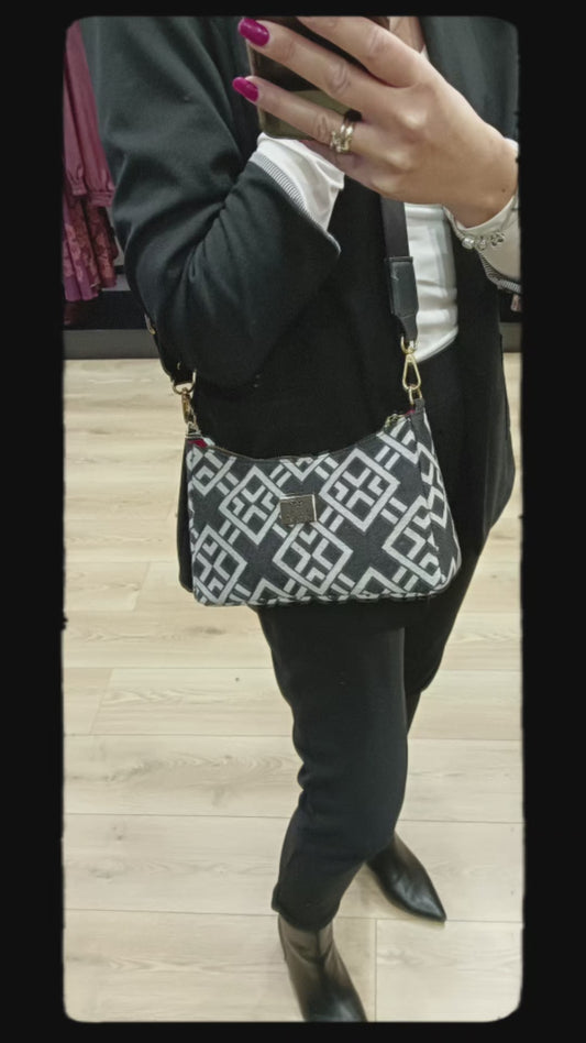 Τσάντα ώμου Phaistos Black