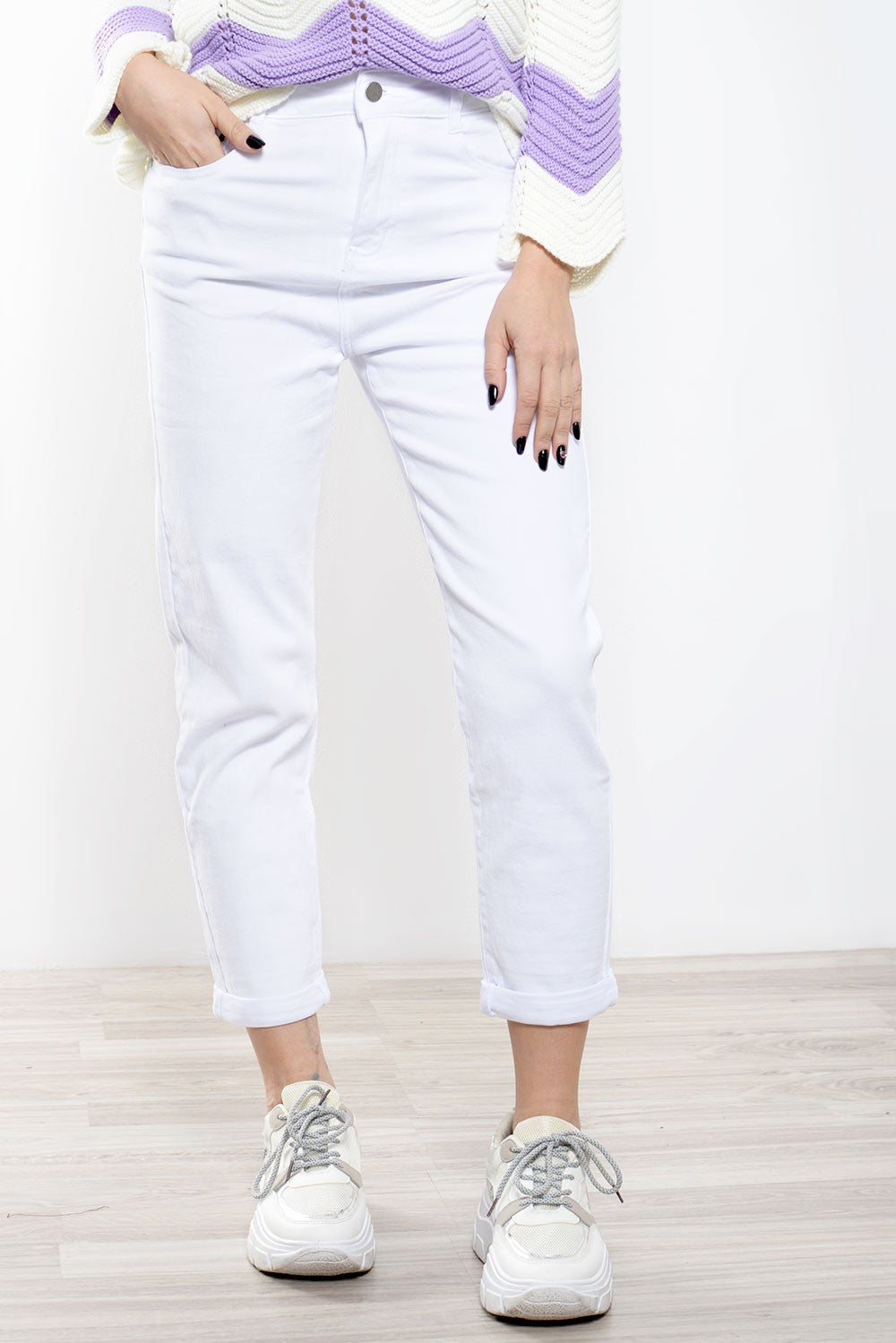 Τζιν Παντελόνι Mom Fit