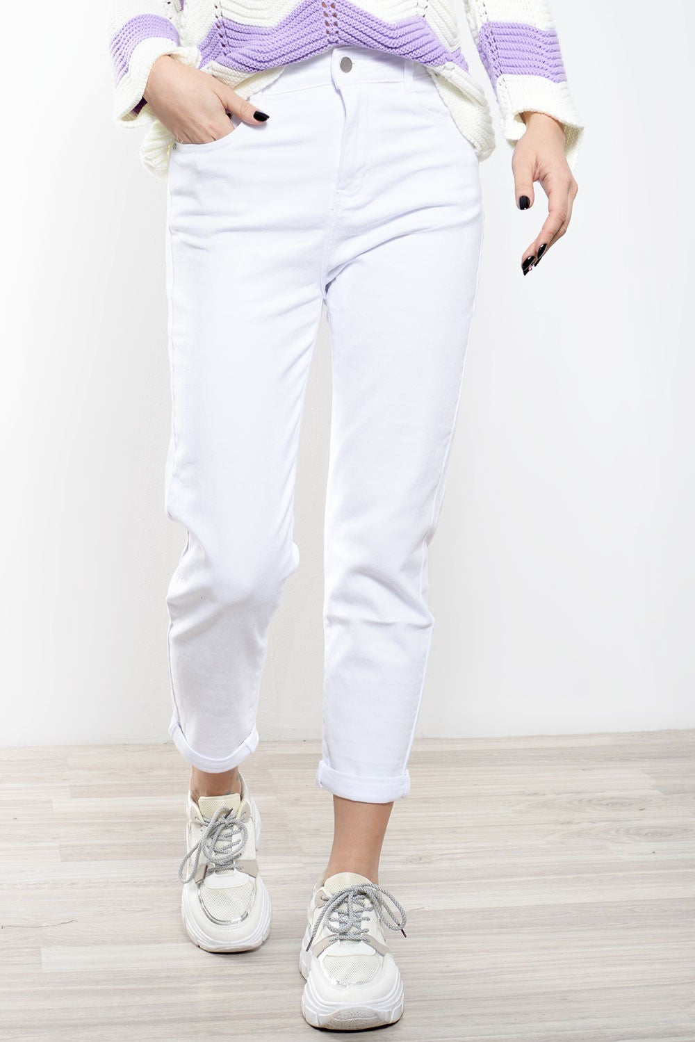 Τζιν Παντελόνι Mom Fit