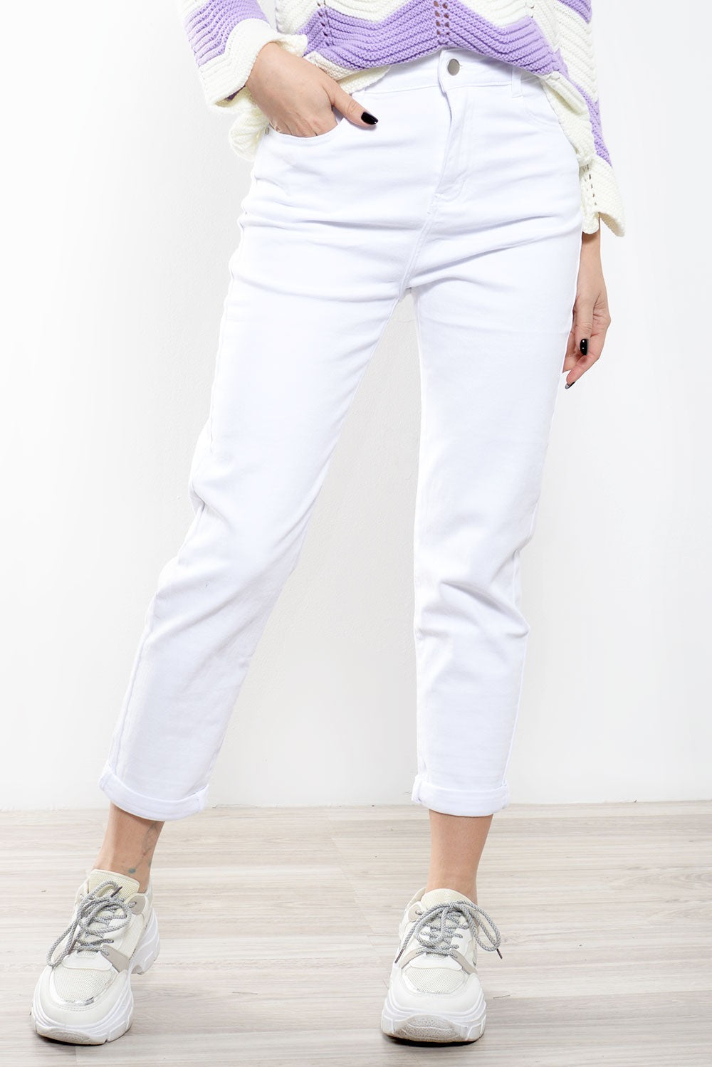 Τζιν Παντελόνι Mom Fit